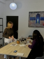 Picture of The art of painting with wine for two