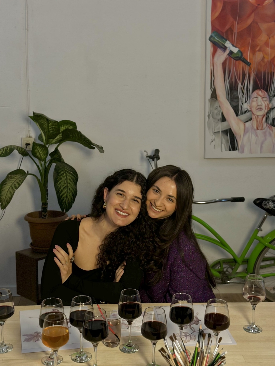 Picture of The art of painting with wine for group