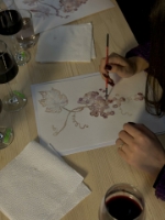 Picture of The art of painting with wine